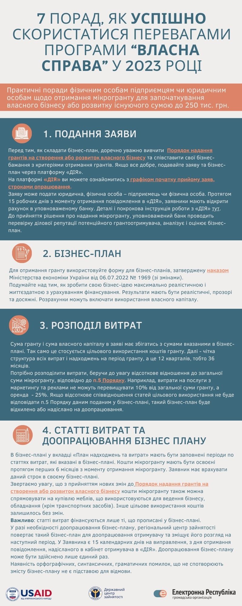 7 порад, як успішно скористатися перевагами програми “Власна справа” у 2023 році