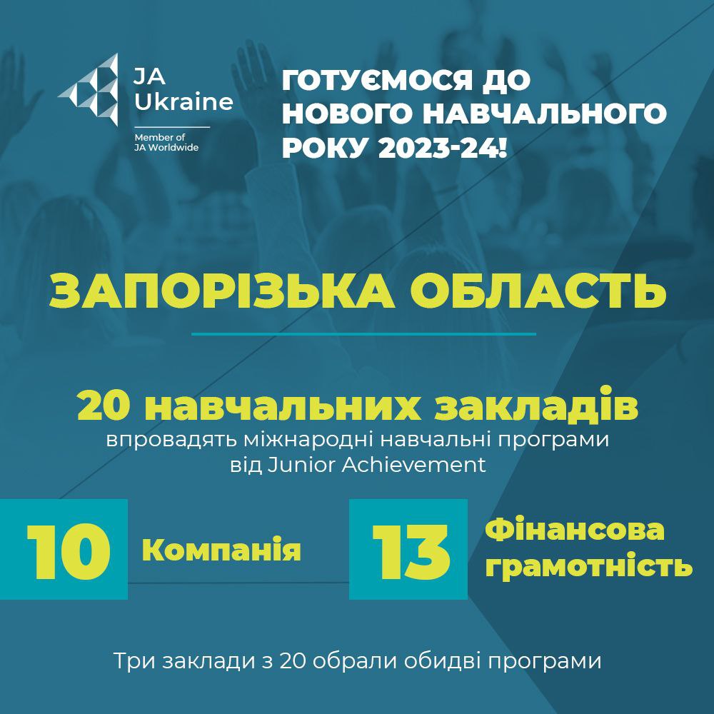 Запорізька область впроваджує міжнародні навчальні програми з підприємництва і фінансової грамотності